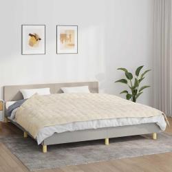 Couverture lest&eacute;e Cr&egrave;me clair 155x220 cm 11 kg Tissu