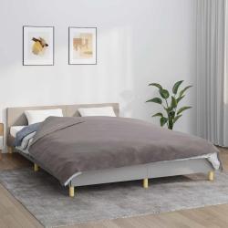 Couverture lest&eacute;e avec housse Gris 200x225 cm 13 kg Tissu