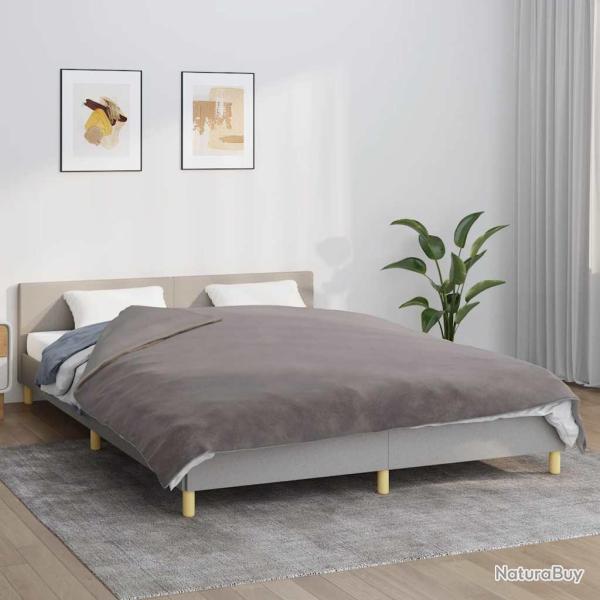 Couverture lest�e avec housse Gris 200x225 cm 13 kg Tissu