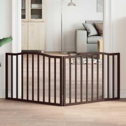 Barri&egrave;re pour chien pliable 2 panneaux 160 cm bois de peuplier