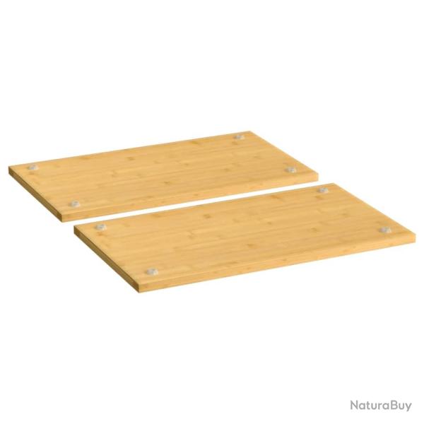 Couvercles de cuisini�re 2 pcs 50x28x1,5 cm bambou