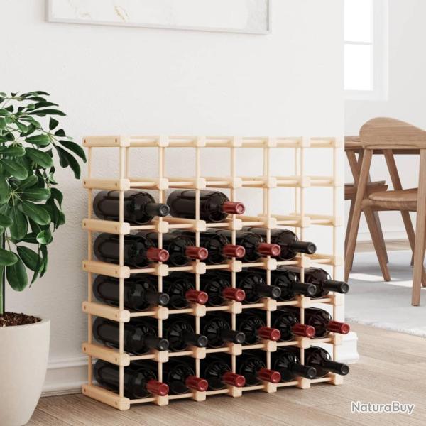 Casier � vin pour 42 bouteilles 68,5x23x68,5 cm pin massif