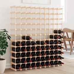 Casier &agrave; vin pour 120 bouteilles 112,5x23x123,5 cm pin massif