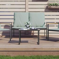 Table de anthracite 55x40x37 cm acier