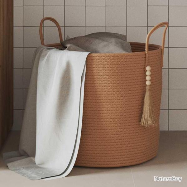 Panier de rangement marron �40x35 cm coton
