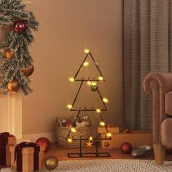 Arbre de No&euml;l en m&eacute;tal pour d&eacute;coration noir 60 cm