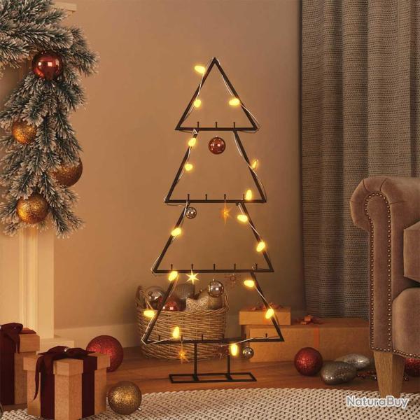 Arbre de No�l en m�tal pour d�coration noir 125 cm