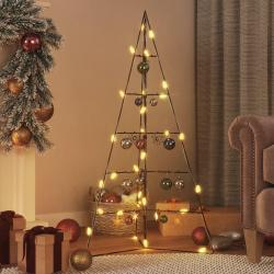 Arbre de No&euml;l en m&eacute;tal pour d&eacute;coration noir 100 cm