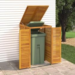Cabanon &agrave; poubelle simple 70x89x117 cm bois massif d'acacia