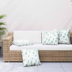 Coussins &Eacute;parpill&eacute;s Feuille 4 pcs Motif feuille 50 x 50 cm