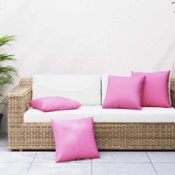 Coussins &Eacute;parpill&eacute;s 4 pcs Rose 60 x 60 cm Tissu en Polyester