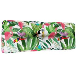 Coussin de palette multicolore 120x40x12 cm tissu