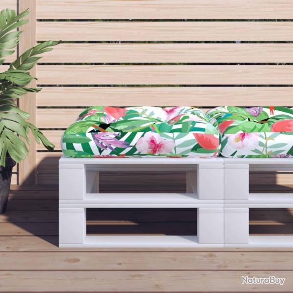 Coussin de palette multicolore 58x58x10 cm tissu Oxford
