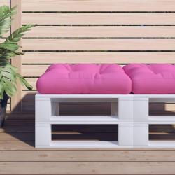 Coussin de palette rose 58x58x10 cm tissu oxford