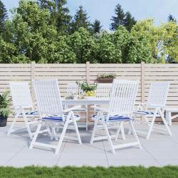 Coussins de chaise de lot de 6 40x40x4 cm tissu