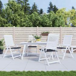 Coussins de chaise, 4 pi&egrave;ces, &agrave; carreaux noirs, pour la salle &agrave; manger