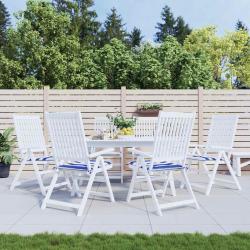 Coussins de chaise de lot de 6 50x50x4 cm tissu