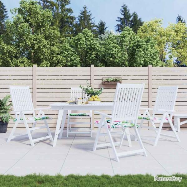 Coussins de chaise de lot de 4 multicolore 50x50x4 cm