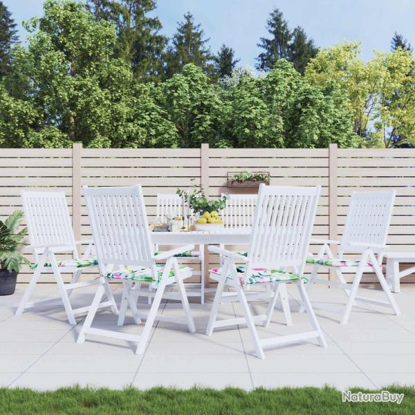 Coussins de chaise 6 pcs Multicolore 50 x 50 x 4 cm