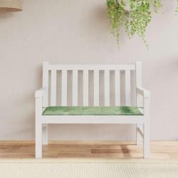 Coussin de banc de motif de feuilles 120x50x4 cm