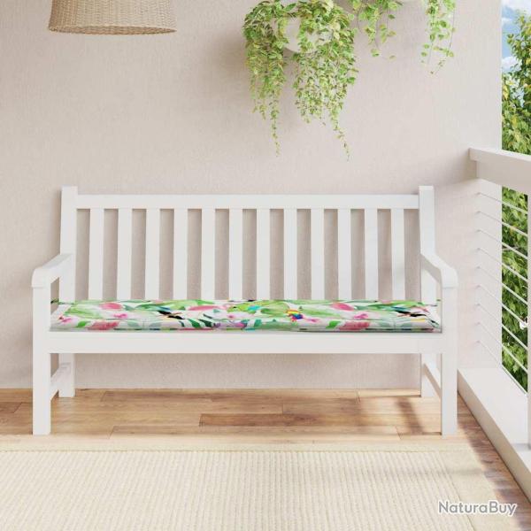 Coussin de banc de multicolore 150x50x3 cm tissu oxford