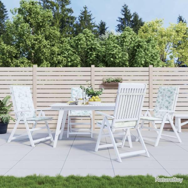 Coussins de chaise � dossier haut lot de 4 mod�le de feuille