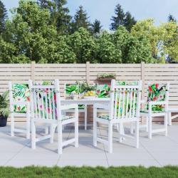 Coussins de chaise &agrave; dossier bas lot de 6 multicolore tissu