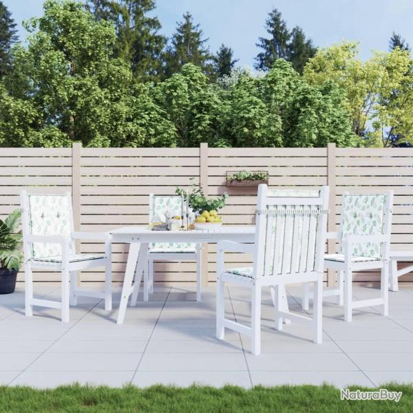 Coussins de chaise � dossier bas lot de 4 mod�le de feuille