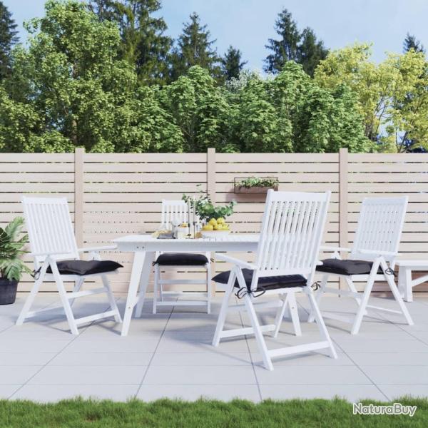 Coussins de chaise lot de 4 anthracite 40x40x7 cm tissu oxford