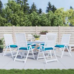 Coussins de chaise lot de 6 bleu clair 40x40x7 cm tissu oxford