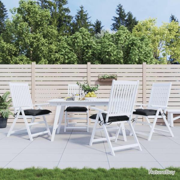 Coussins de palette lot de 4 noir 50x50x7 cm tissu oxford