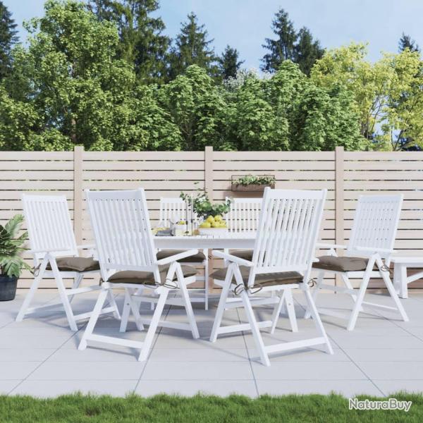 Coussins de palette lot de 6 taupe 50x50x7 cm tissu oxford