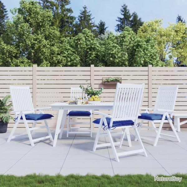 Coussins de palette lot de 4 bleu 50x50x7 cm tissu oxford