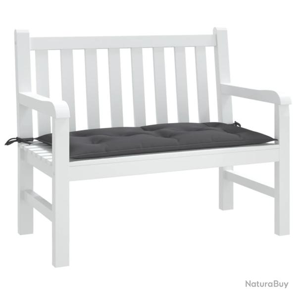Coussin de banc de anthracite 100x50x7 cm tissu oxford