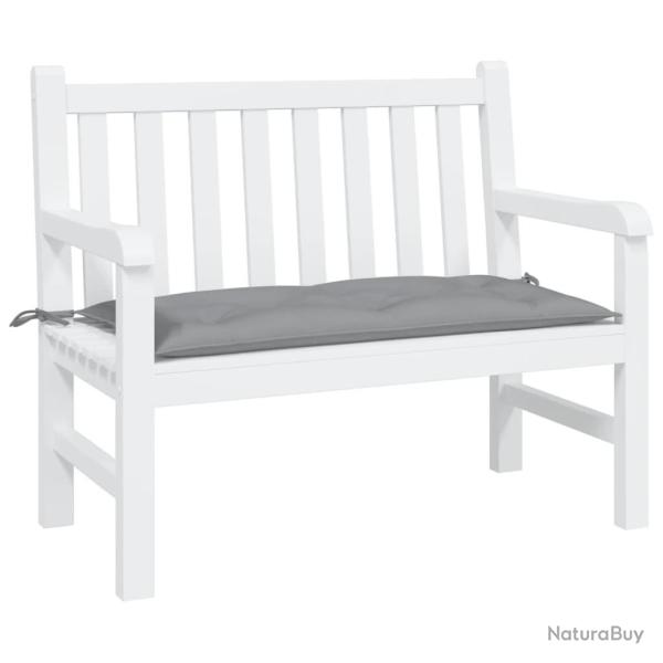 Coussin de banc de gris 100x50x7 cm tissu oxford