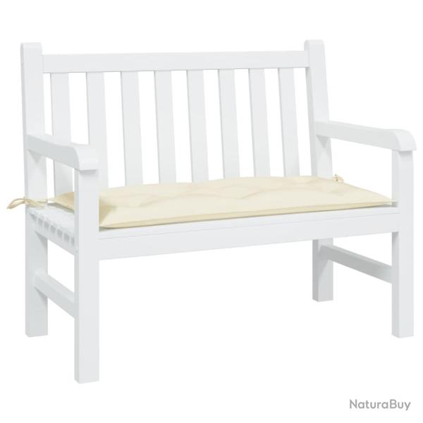 Coussin de banc de cr�me 100x50x7 cm tissu oxford