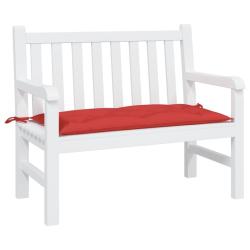 Coussin de banc de rouge 100x50x7 cm tissu oxford