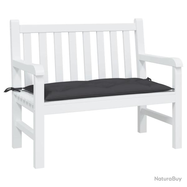 Coussin de banc de noir 100x50x7 cm tissu oxford