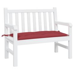 Coussin de banc de rouge bordeaux 100x50x7 cm