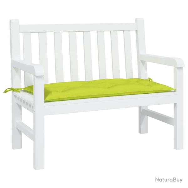 Coussin de banc de vert brillant 100x50x7cm tissu oxford