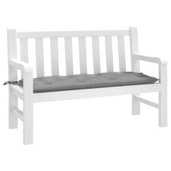 Coussin de banc de gris 120x50x7 cm tissu oxford