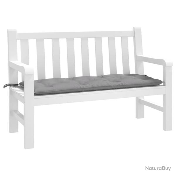 Coussin de banc de gris 120x50x7 cm tissu oxford