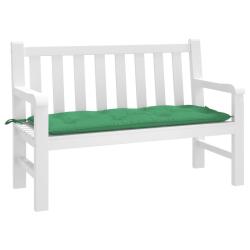 Coussin de banc de vert 120x50x7 cm tissu oxford