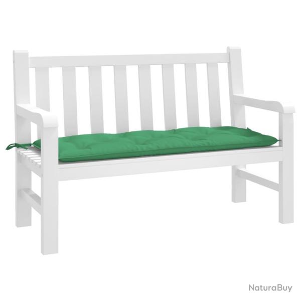 Coussin de banc de vert 120x50x7 cm tissu oxford