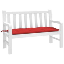 Coussin de banc de rouge 120x50x7 cm tissu oxford