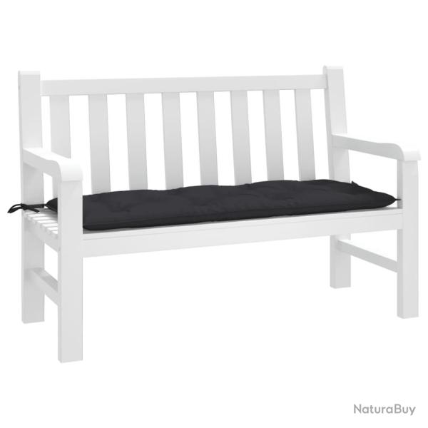 Coussin de banc de noir 120x50x7 cm tissu oxford