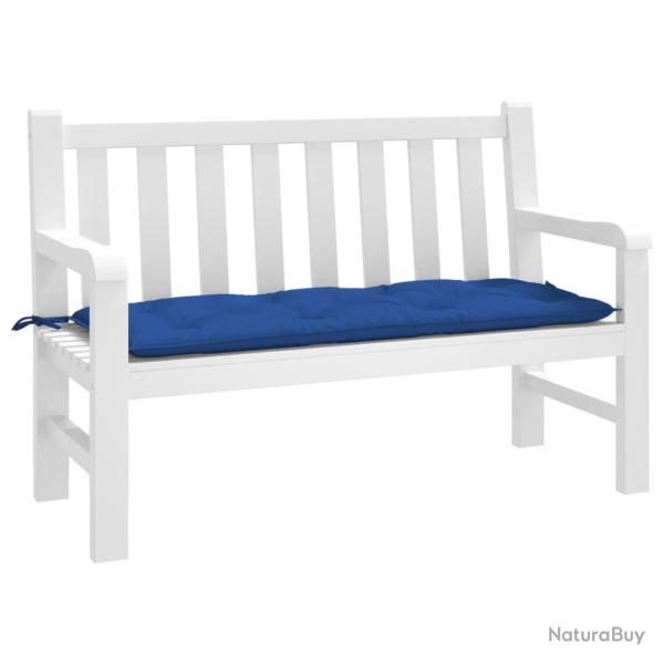 Coussin de banc de bleu 120x50x7 cm tissu oxford