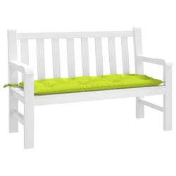 Coussin de banc de vert brillant 120x50x7cm tissu oxford