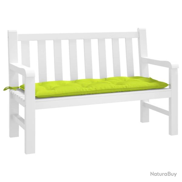 Coussin de banc de vert brillant 120x50x7cm tissu oxford