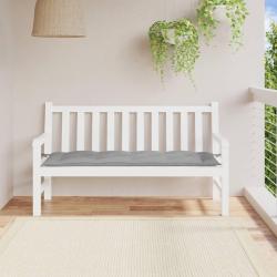 Coussin de banc de gris 150x50x7 cm tissu oxford